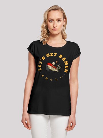 T-shirt 'Lets get Ramen' F4NT4STIC en noir : devant
