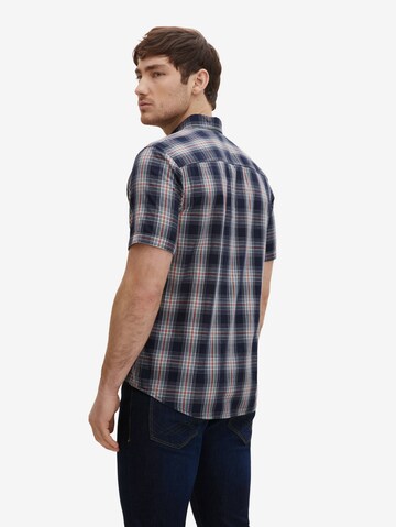 Coupe regular Chemise TOM TAILOR en bleu