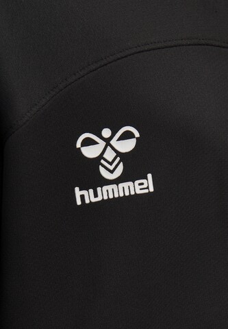 Hummel Athletic Zip-Up Hoodie 'Lead Poly' in Black