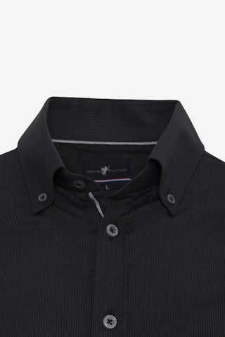 DENIM CULTURE - Ajuste regular Camisa ' STANLEY ' en negro