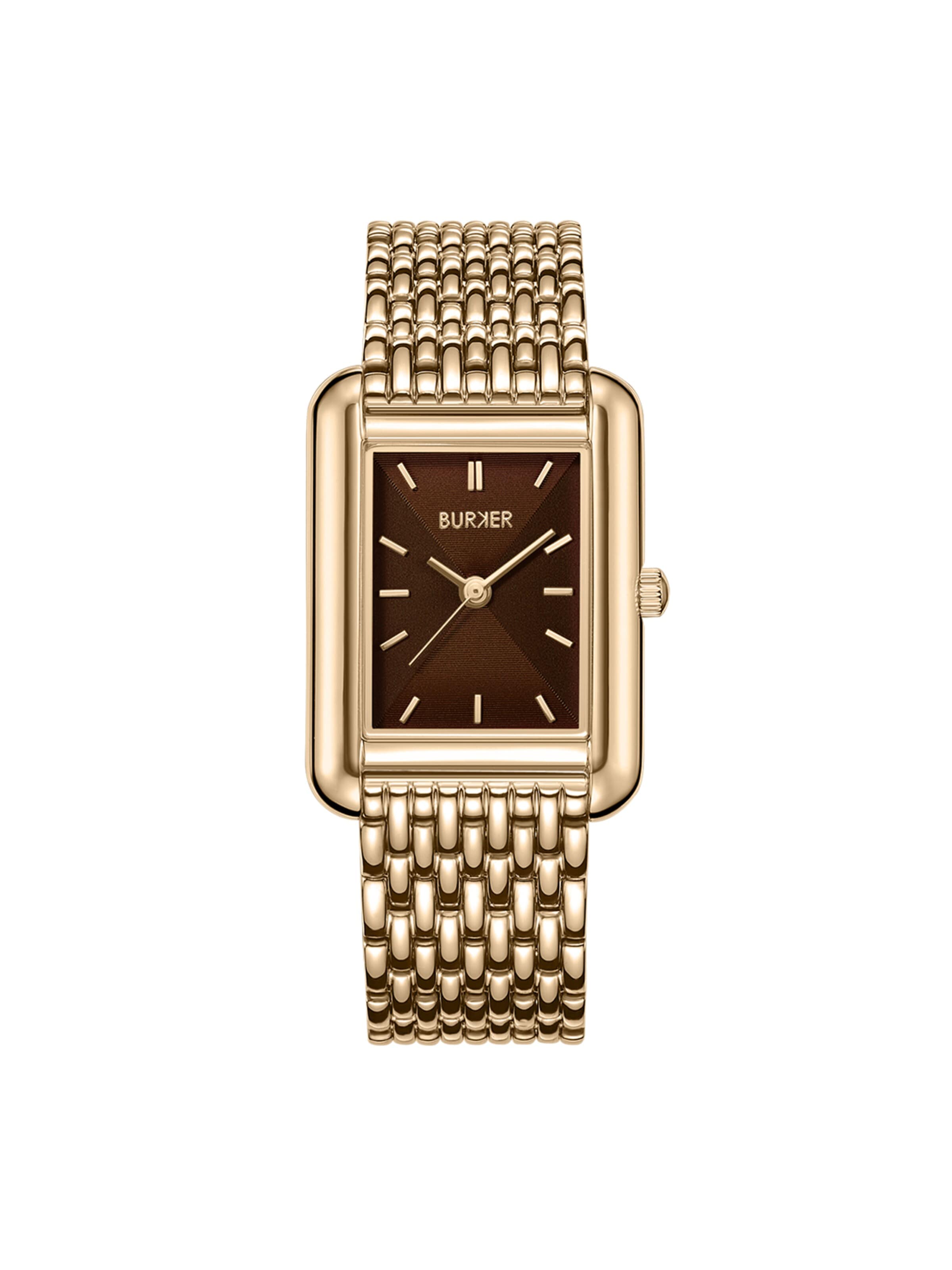 BURKER WatchesAnalogni sat 'Olivia Gold Brown' - zlatna boja: prednji dio