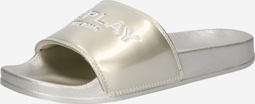 REPLAY Pantolette i silver: framsida