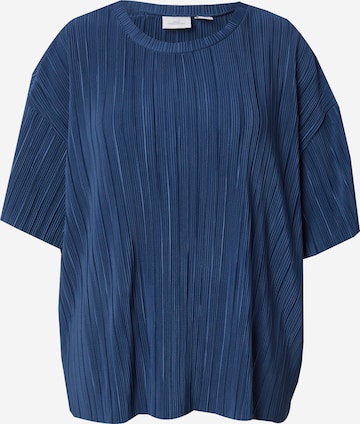 ONLY Carmakoma Bluse in Blau: Vorderseite