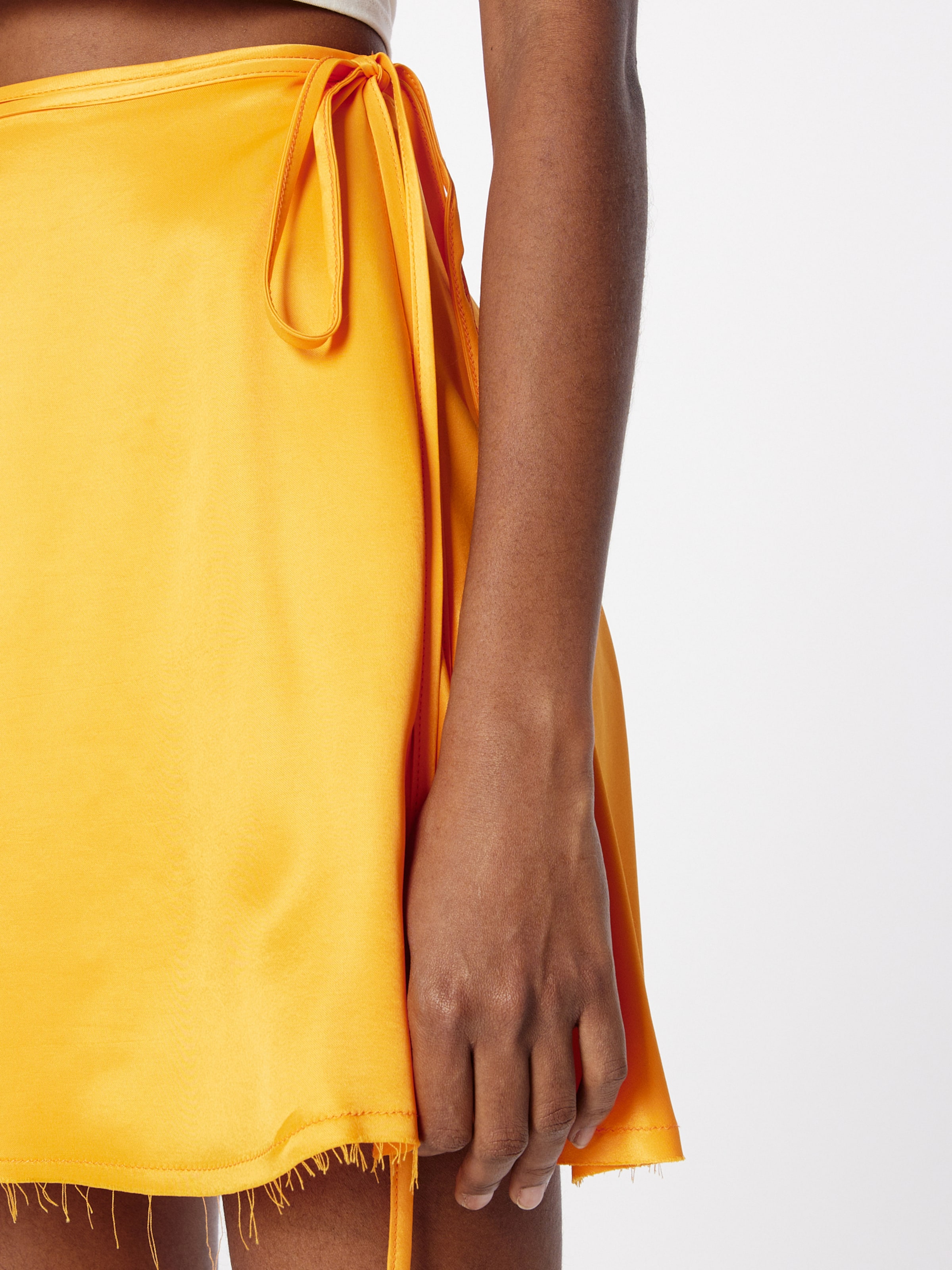 Orange top skirt topshop