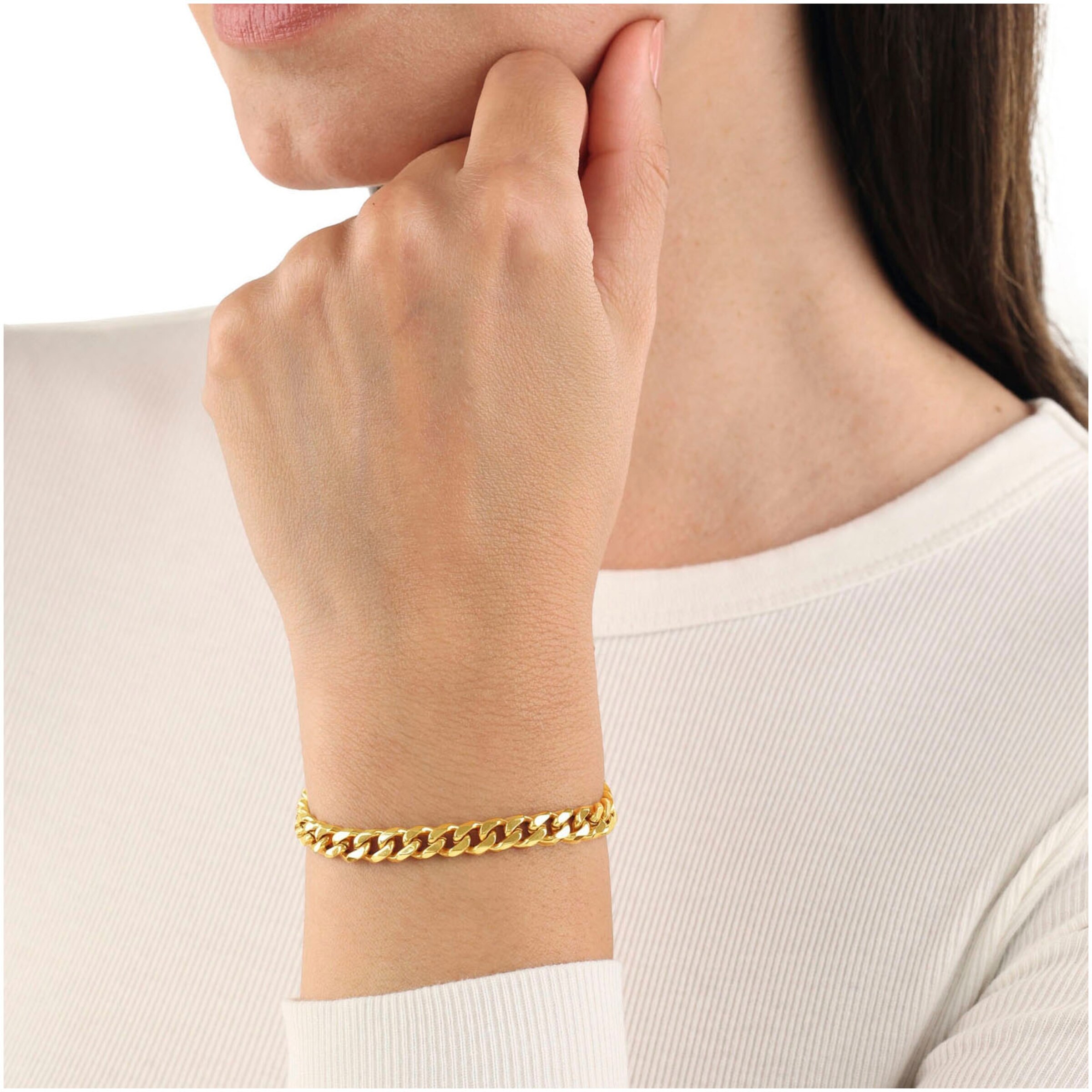 AMOR Bracelet in Gold: front