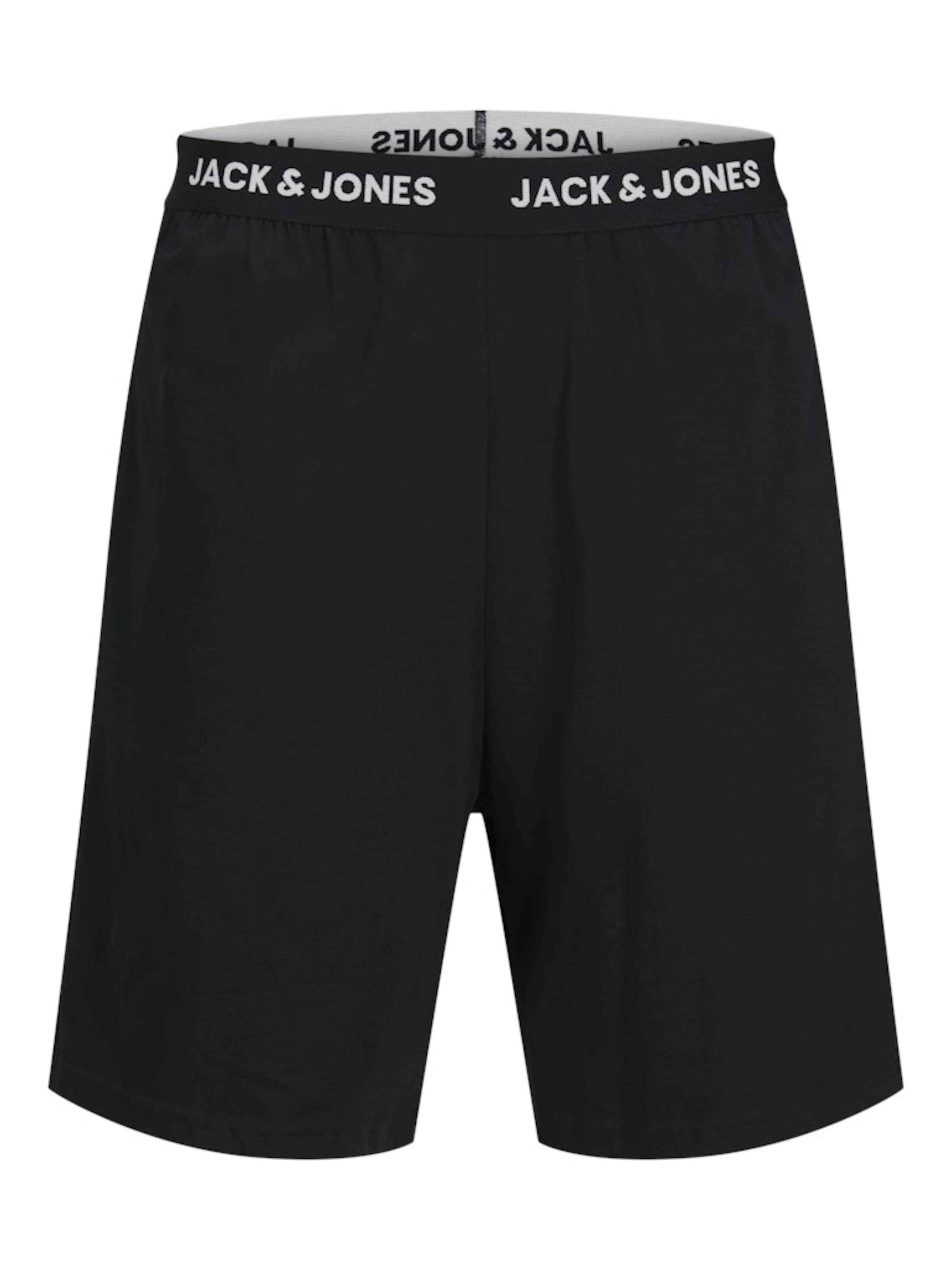 JACK & JONES Regularen Hlače 'JACOMAHA' | črna barva: sprednja stran