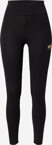 ALPHA INDUSTRIES Leggings in Black: front