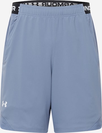 UNDER ARMOUR Workout Pants 'Vanish' in Blue: front