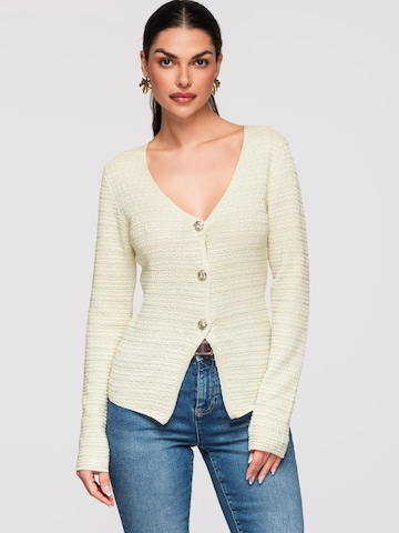 Ombre Gebreid vest in Geel