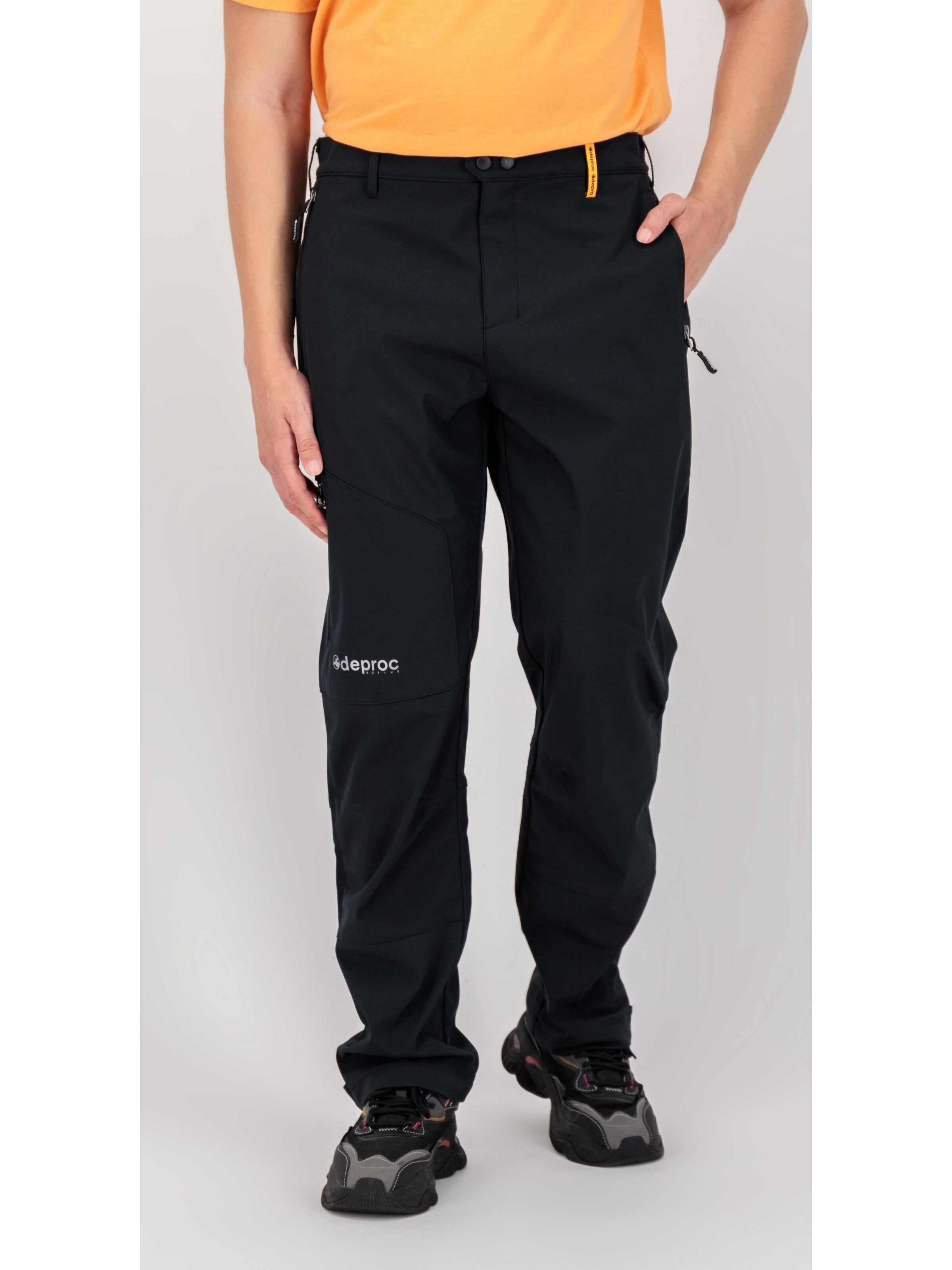 Slimfit Pantaloni funzionali 'STERLING MN' di deproc in nero: frontale