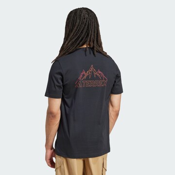 ADIDAS TERREX Funktionsshirt 'Mountain' in Schwarz: Vorderseite