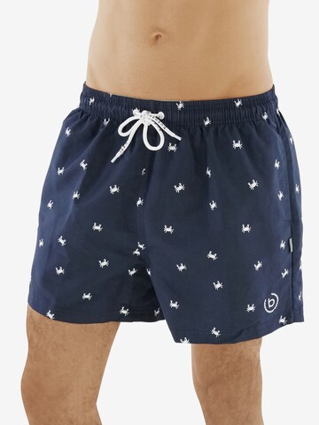 bugatti Board Shorts ' Lewin ' in Blue: front