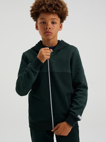 WE Fashion Zip-Up Hoodie in Green