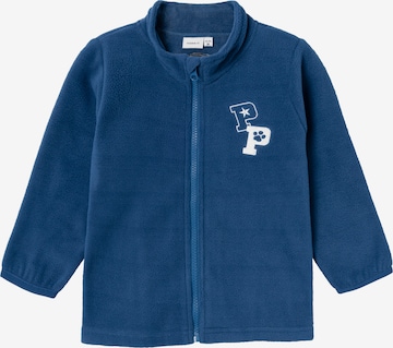 NAME IT Fleece jas 'Jesse' in Blauw: voorkant