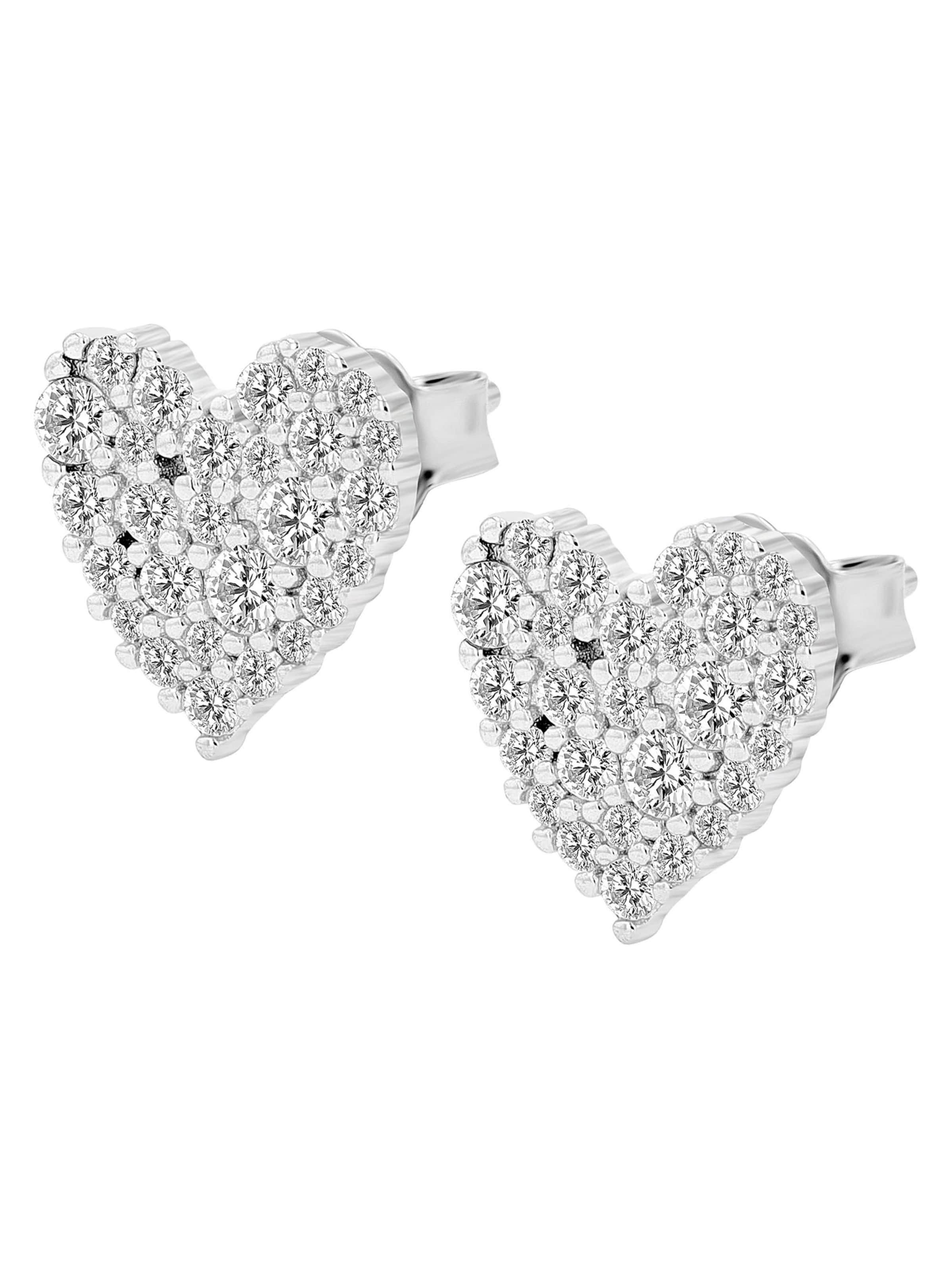 Akzent Earrings 'Xafira, 925 Sterlingsilber, hautverträglich' in Silver: front