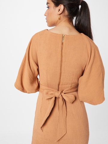 Closet London Dress in Brown