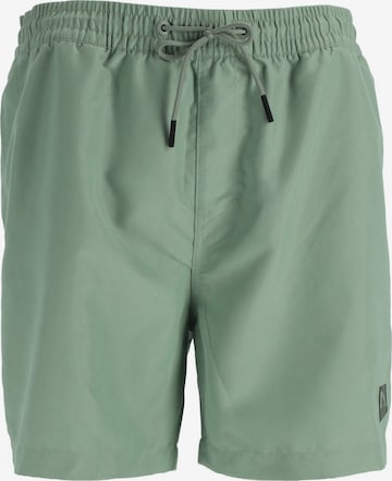 CHASIN' Swimming Trunks in Green: front
