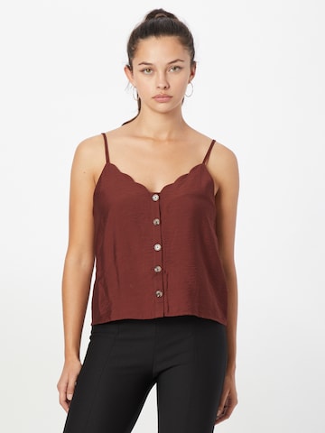 ABOUT YOU Top 'Samantha' in Brown: front