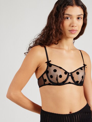 Bustier Soutien-gorge 'LOVE AFFAIR' ETAM en noir : devant