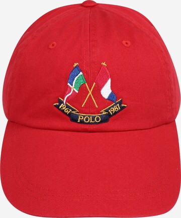 Șapcă de la Polo Ralph Lauren pe roșu