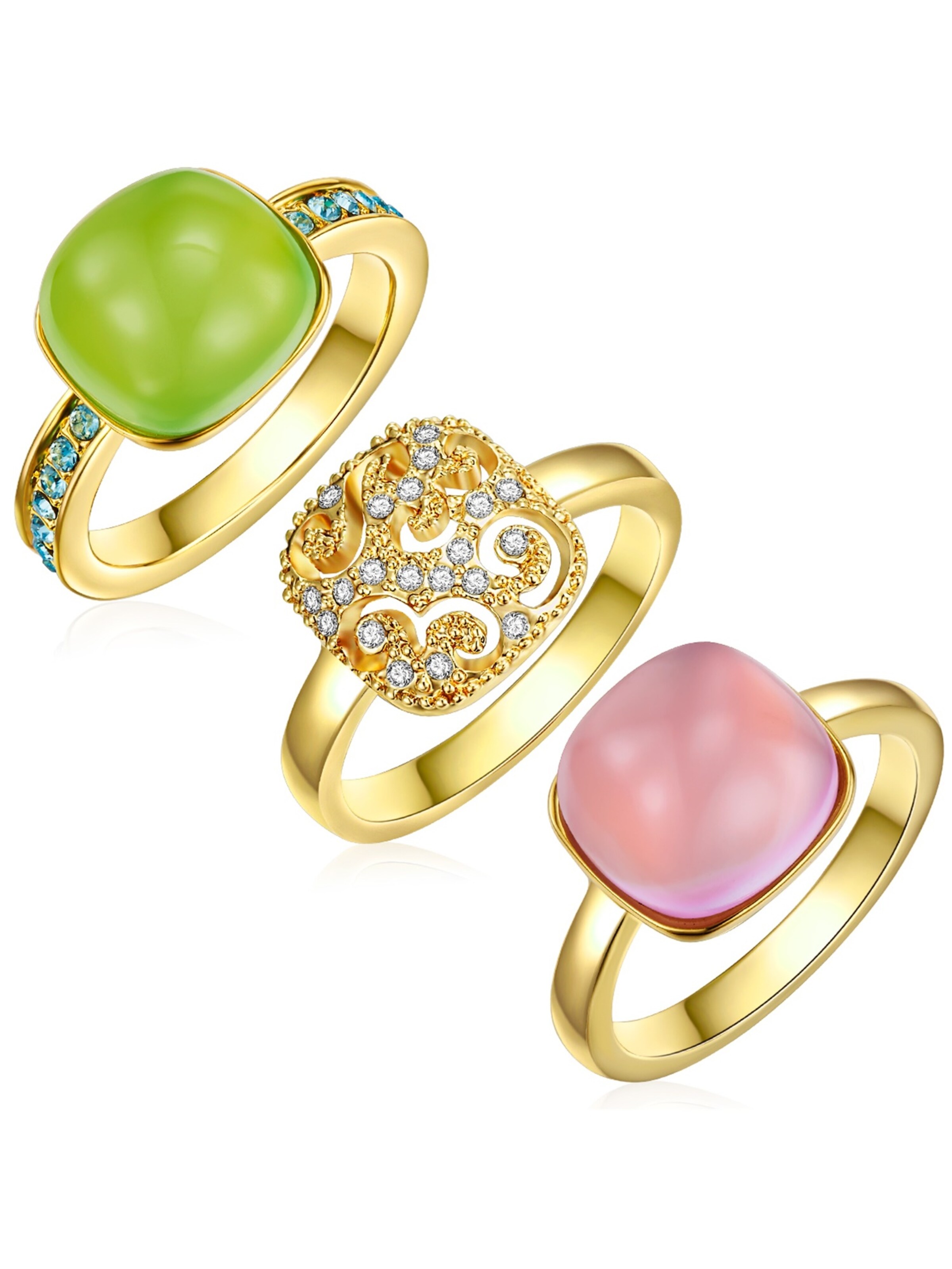 Anello di Lulu & Jane in oro: frontale