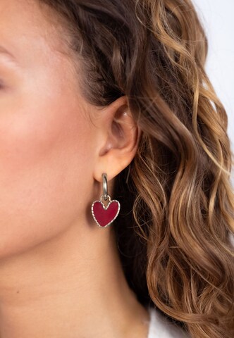 Boucles d'oreilles My Jewellery en rouge