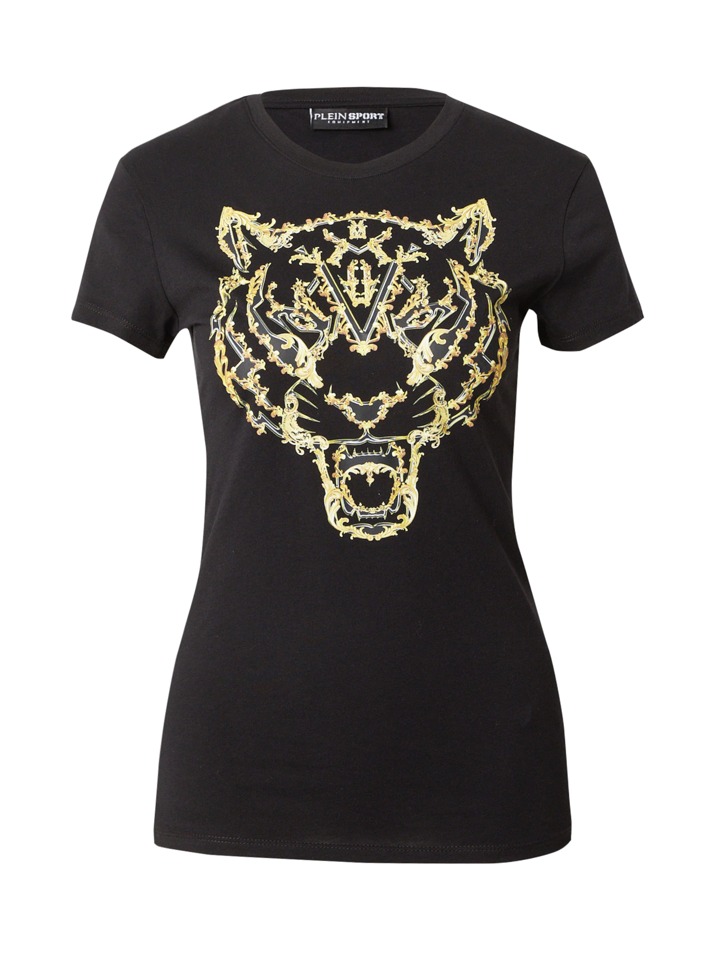 Plein Sport - Camiseta 'Tiger' en negro: frente