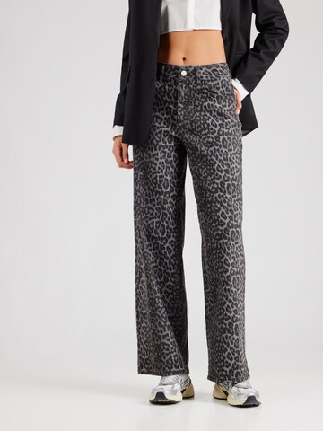 VILA Loosefit Jeans 'VICHIA' in Grijs: voorkant