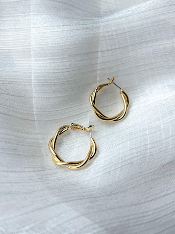 Kamakula Ohrringe 'Twisted Spiral'‌ in Gold