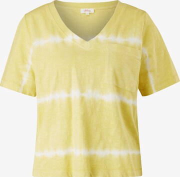 s.Oliver - Camiseta en amarillo: frente