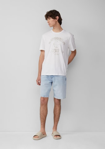Tricou de la QS pe alb