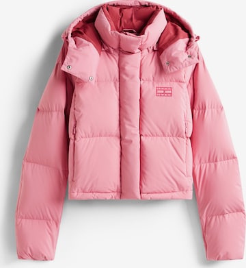 Tommy Jeans Зимняя куртка 'ALASKA' в Ярко-розовый: спереди