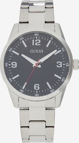sidabrinė GUESS Analoginis (įprasto dizaino) laikrodis: priekis