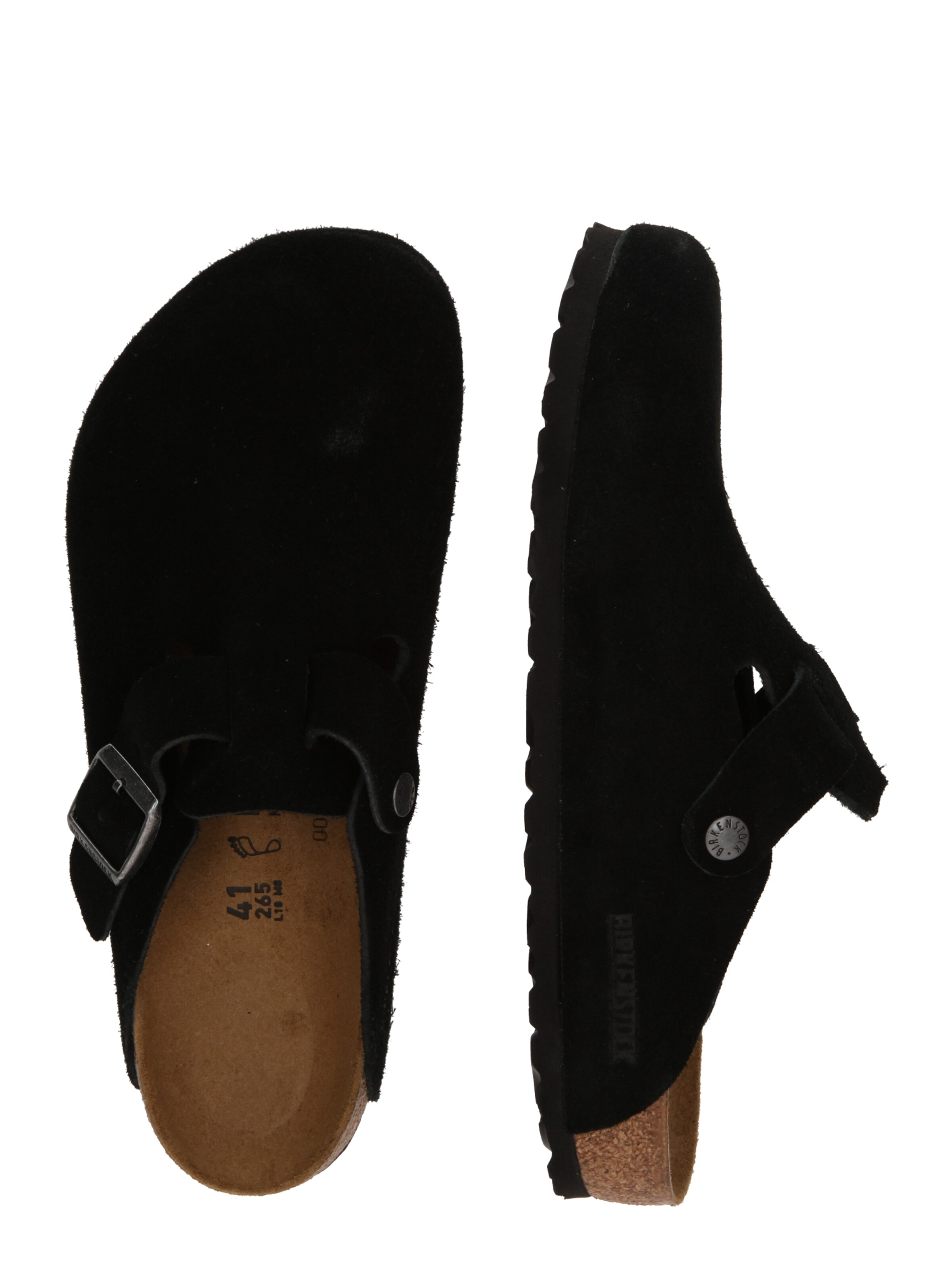 BIRKENSTOCKNatikače s potpeticom 'Boston' - crna boja