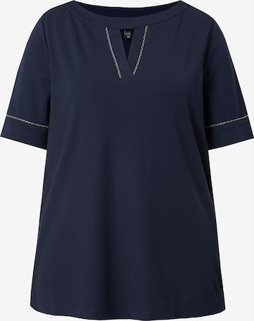 Ulla Popken Shirt in Blau: Vorderseite