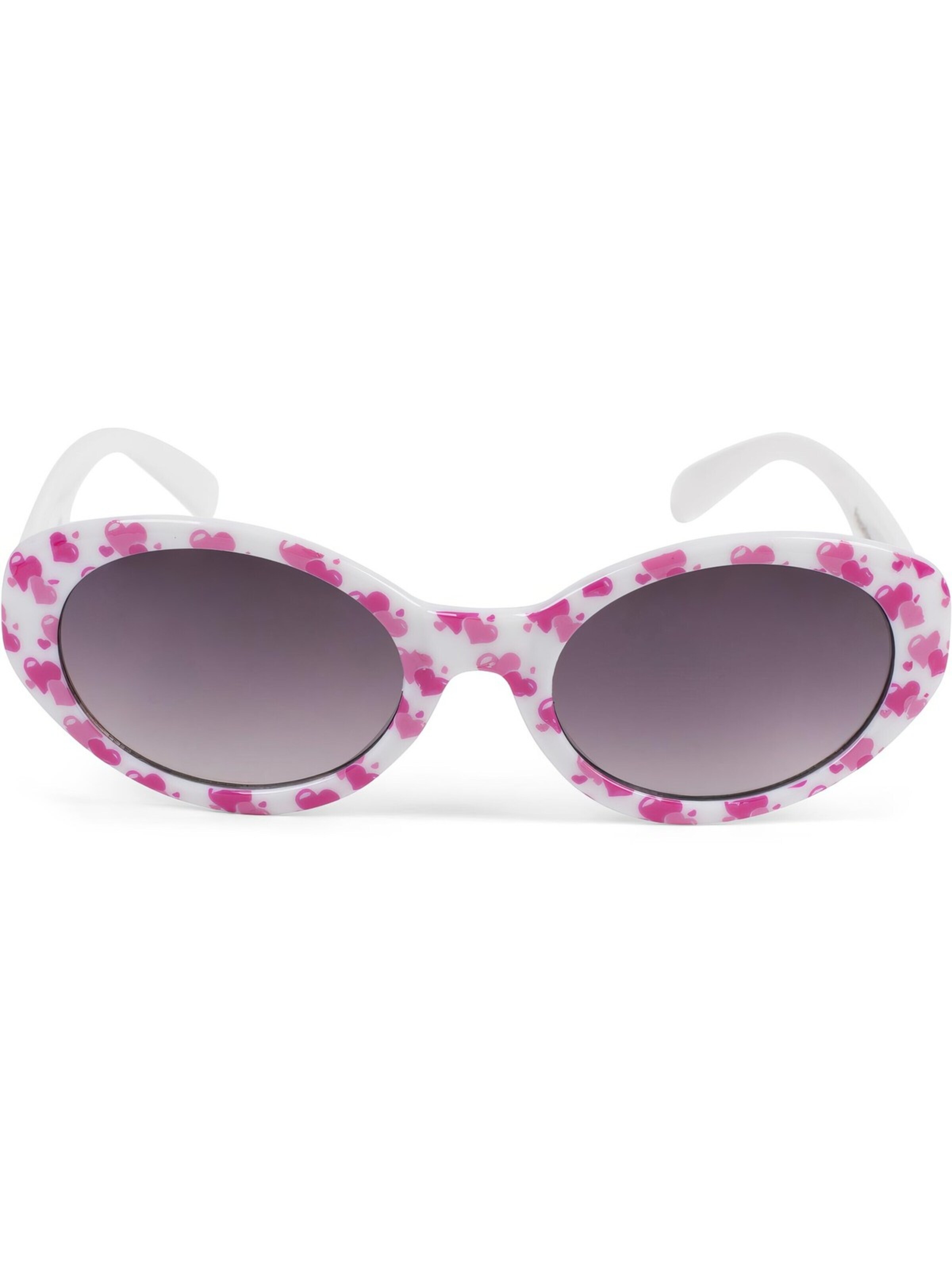 styleBREAKER Sonnenbrille 'Kinder Sonnenbrille mit Herzchen, Mädchen'‌‌‌‌‌‌‌‌‌‌ in Weiß