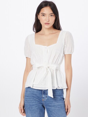 In The Style - Blusa 'JAC JOSSA' em branco: frente