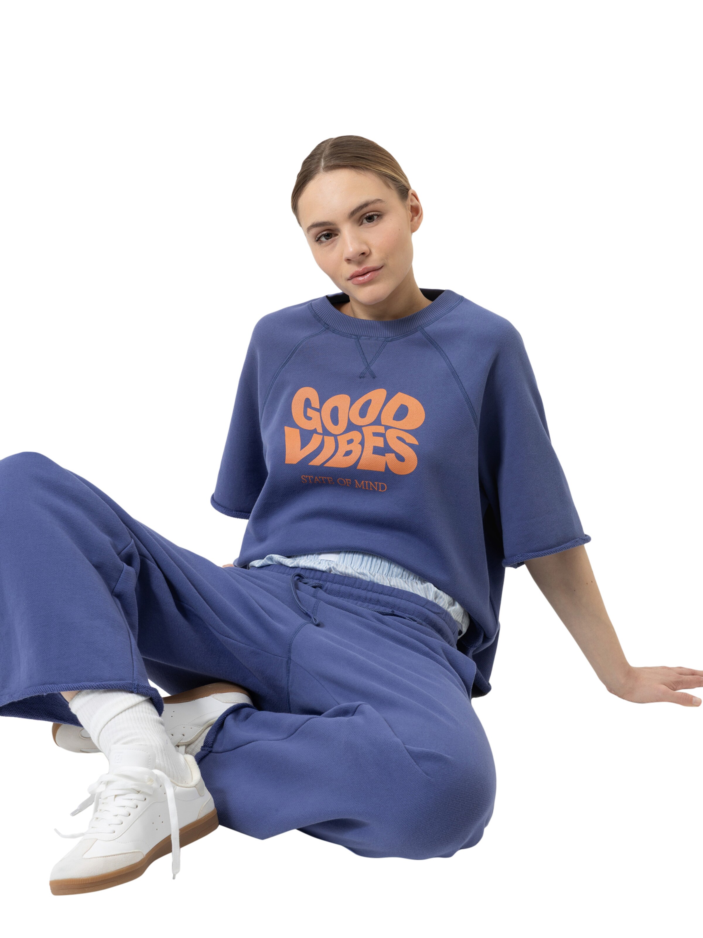 Sweat-shirt 'Mellow' Mey en bleu