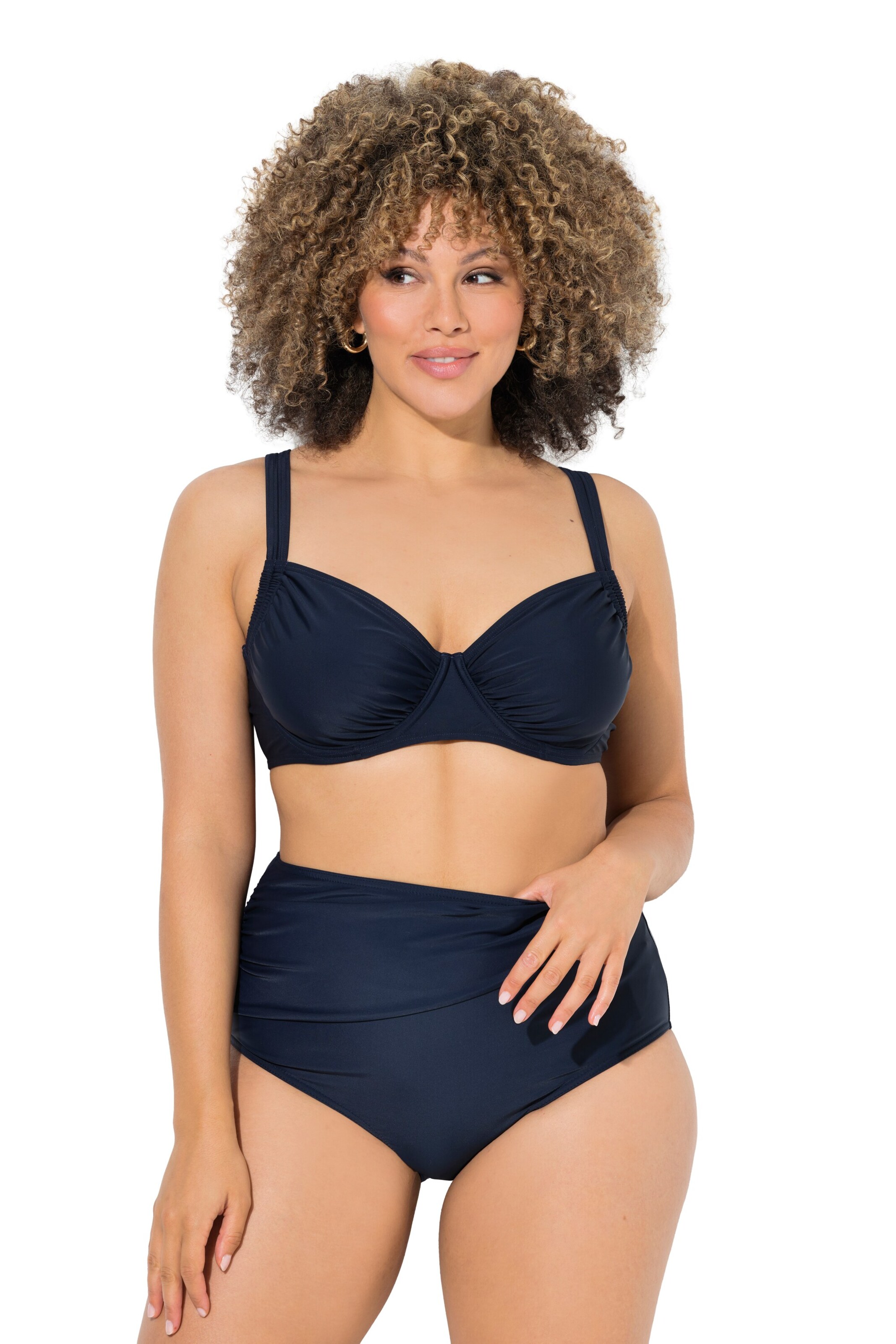 Ulla Popken Bustier BH in Blauw: voorkant