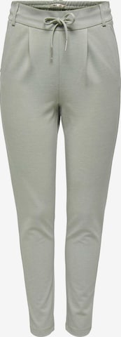 ONLY Slim fit Pleat-Front Pants 'Poptrash' in Green: front