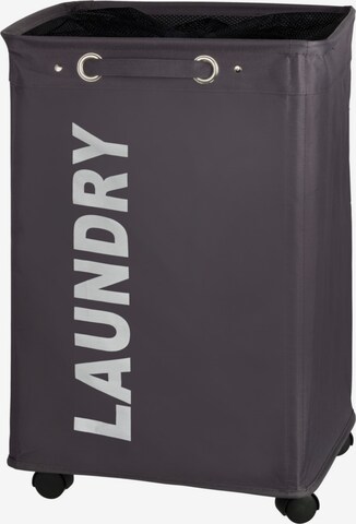 Wenko Laundry Basket 'Quadro' in Grey: front