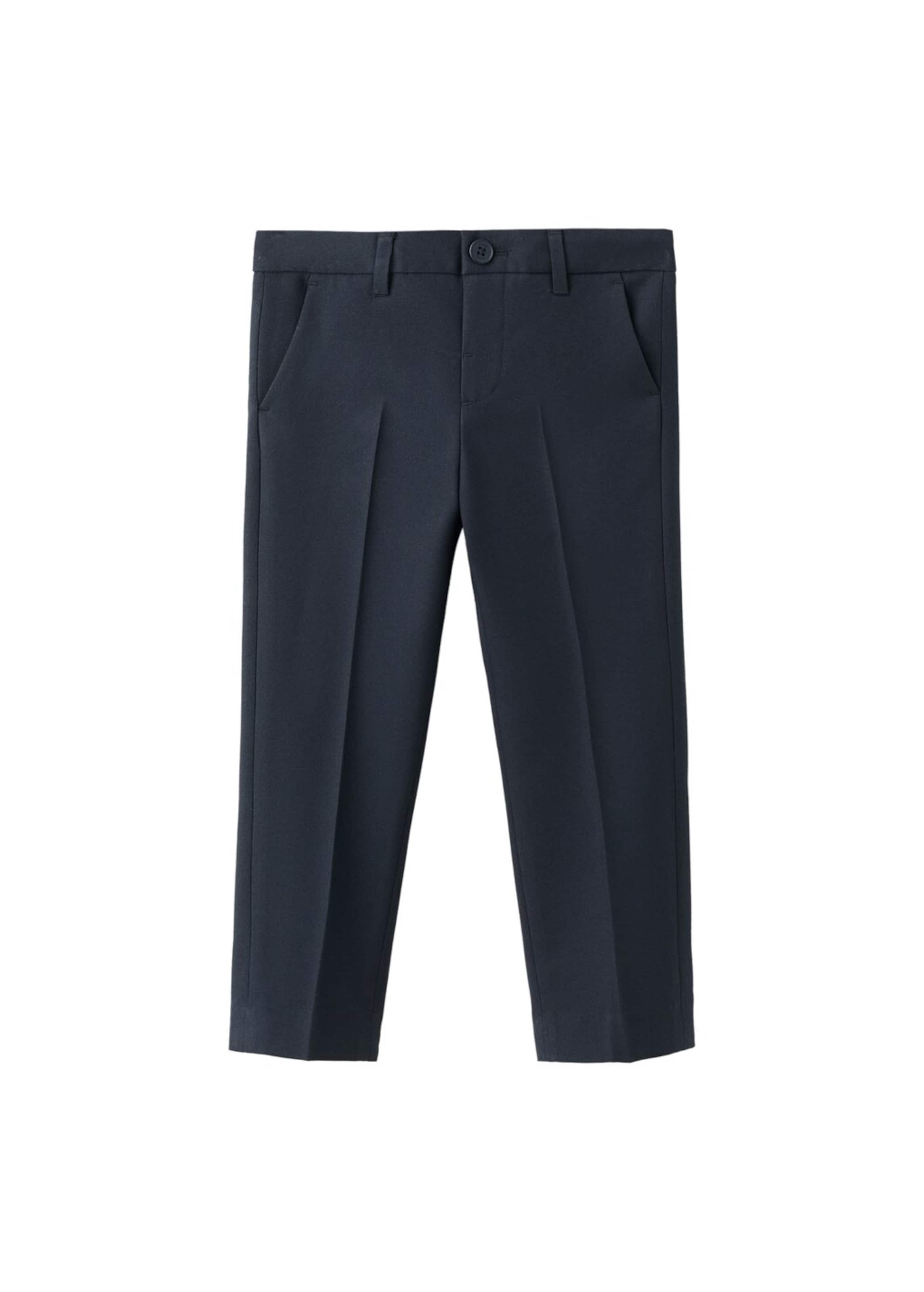 MANGO KIDS Regular Pants in Blue: front