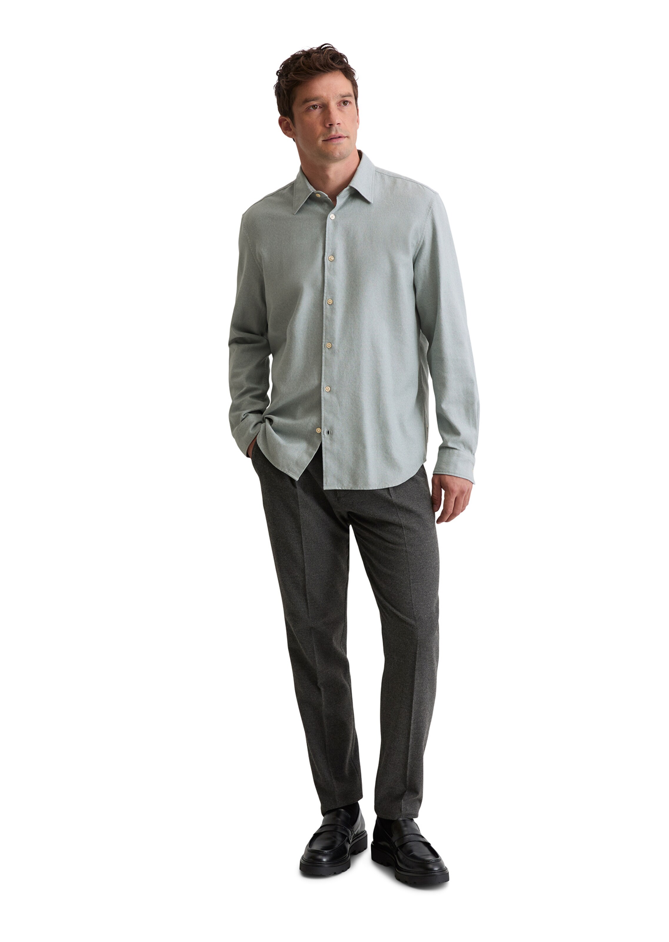 Marc O'Polo Regular fit Button Up Shirt in Blue