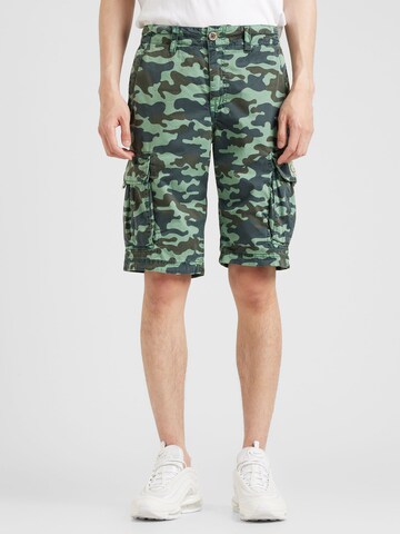 Regular Pantalon cargo CAMP DAVID en vert : devant