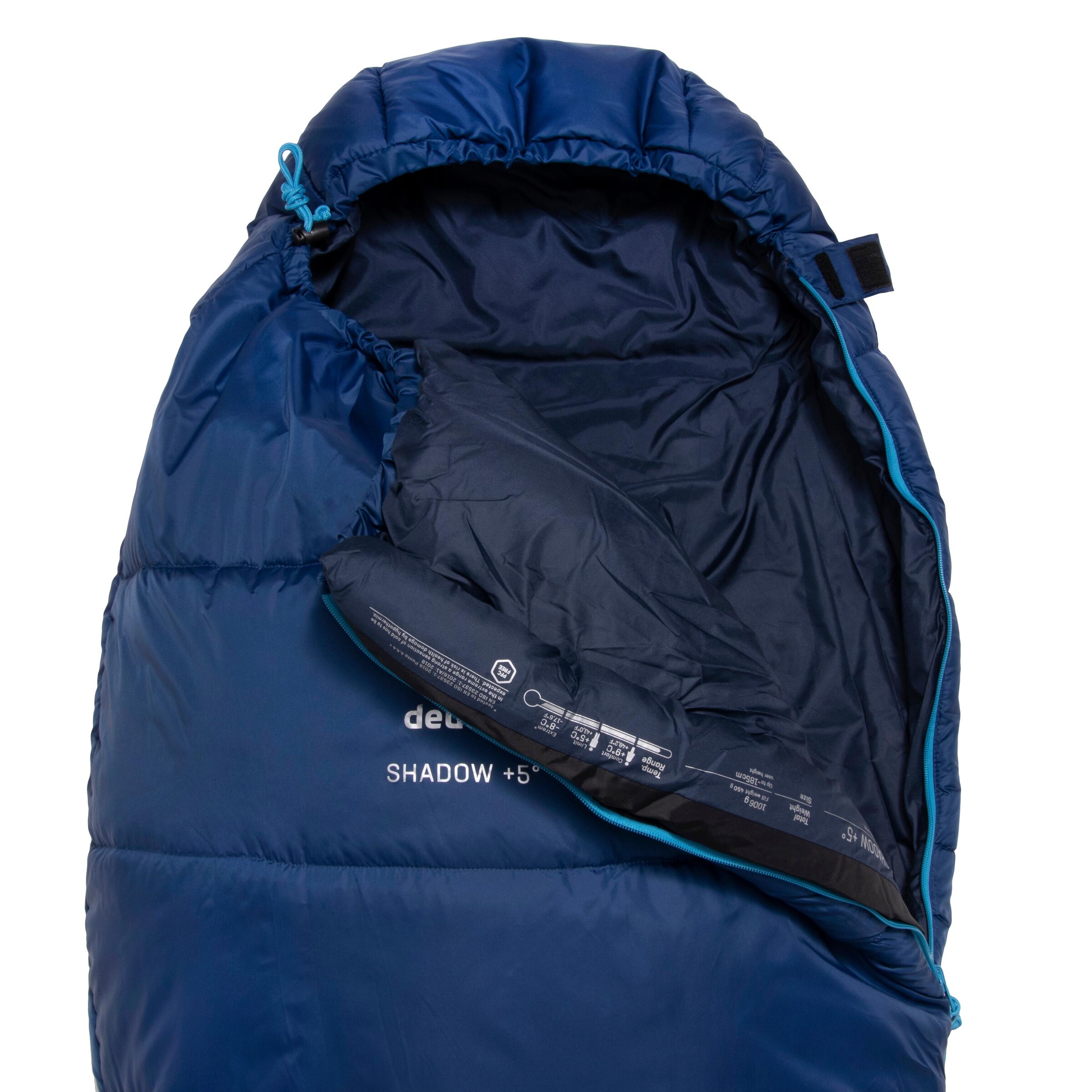DEUTER Schlafsack 'Shadow + 5' in Blau