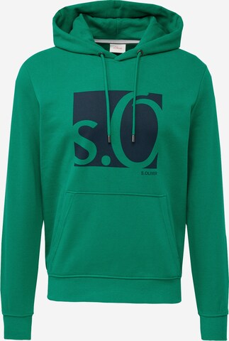 s.Oliver Sweatshirt i grøn: forside