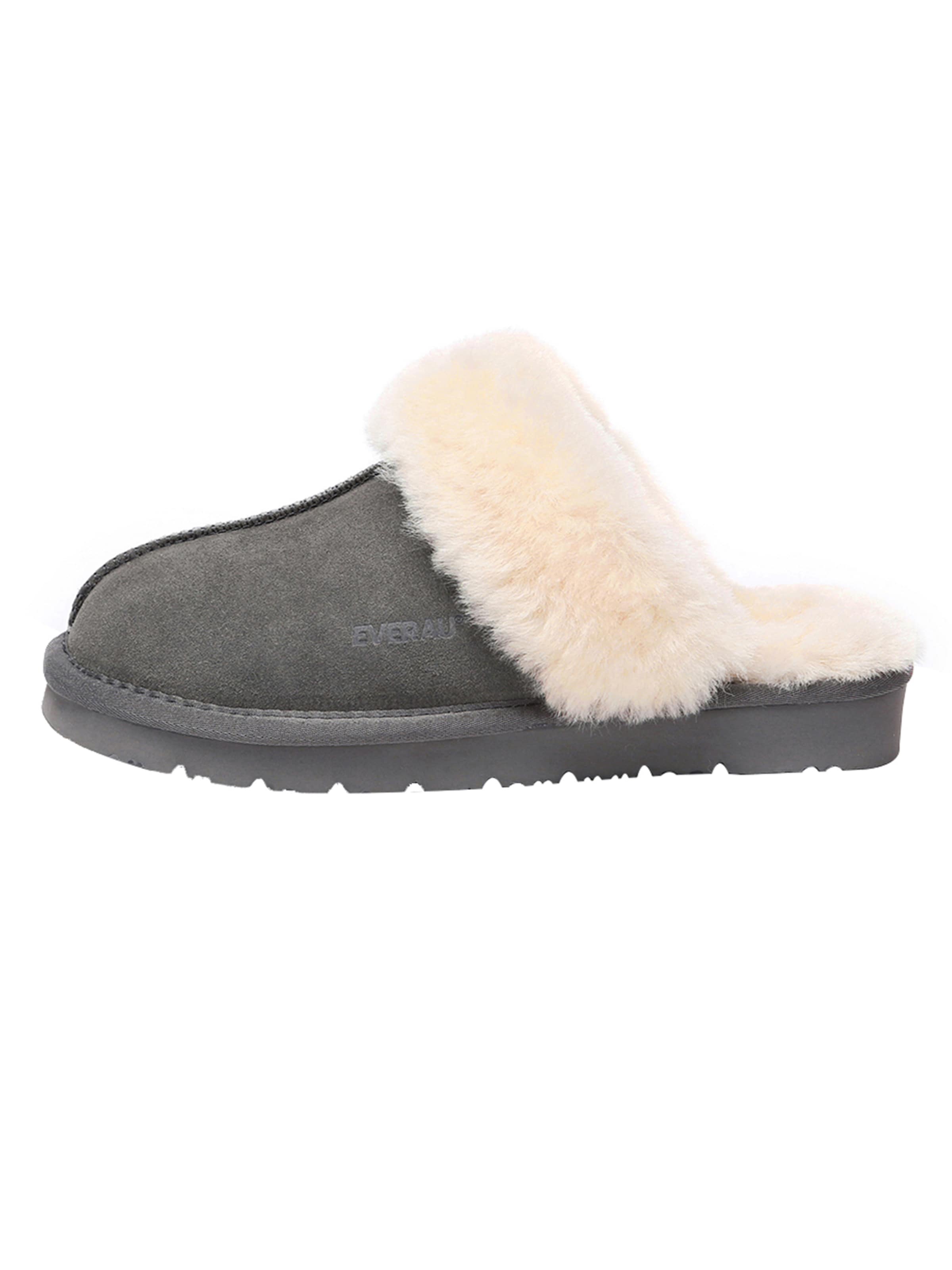Papuci de casă 'Raven' de la Everau pe gri: față