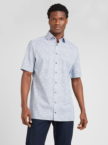 OLYMP Regular fit Button Up Shirt 'Luxor' in Blue: front