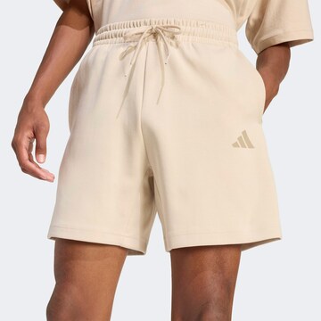 ADIDAS SPORTSWEAR Workout Pants in Beige: front