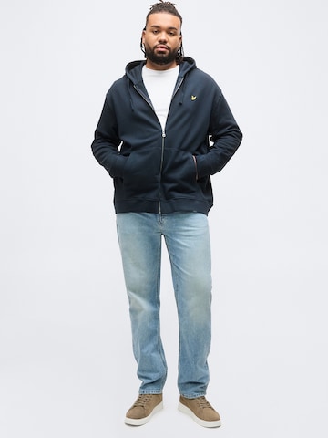Lyle & Scott Big&Tall Кофта на молнии в Синий